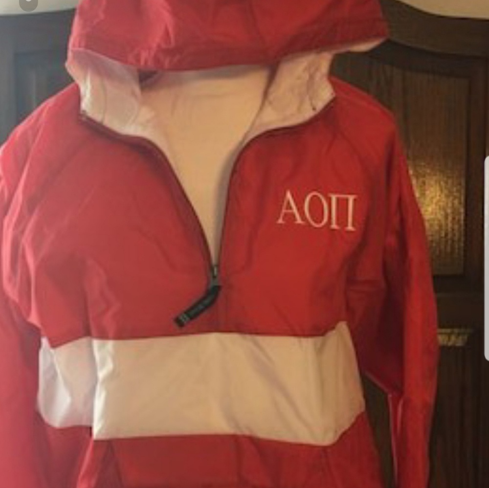 Alpha Omicron Pi all weather jacket